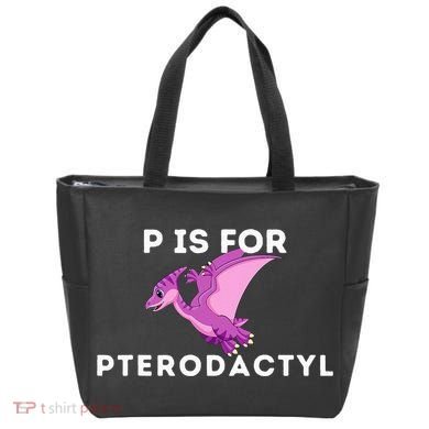 P Is For Pterodactyl Dinosaur Word Play Tote Bag