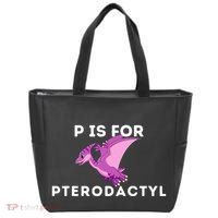 P Is For Pterodactyl Dinosaur Word Play Tote Bag thumb 0