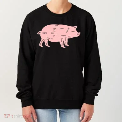 Pig Pork Bacon Chart Women's Sweatshirt