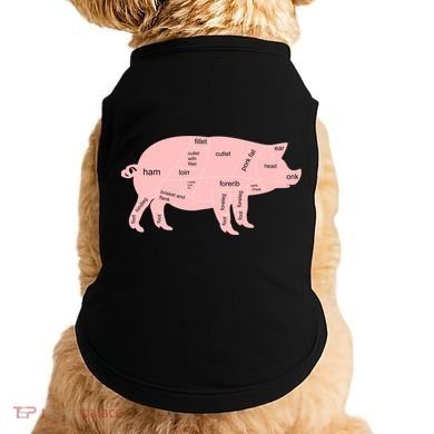 Pig Pork Bacon Chart Doggie Tank