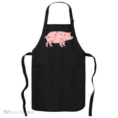 Pig Pork Bacon Chart Apron