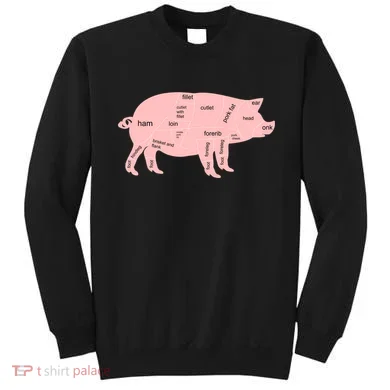 Pig Pork Bacon Chart Sweatshirt