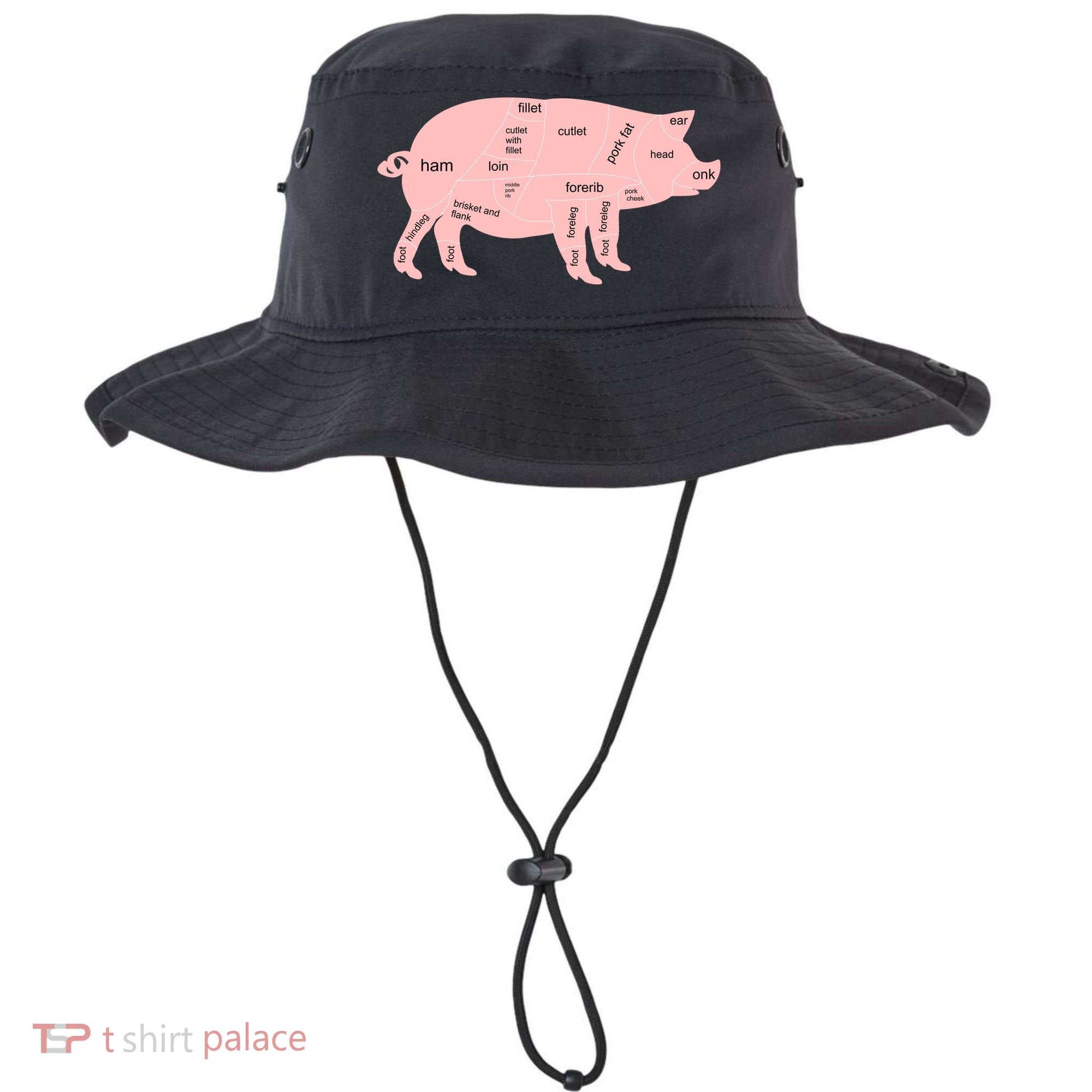 Pig Pork Bacon Chart Bucket Hat