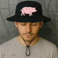 Pig Pork Bacon Chart Bucket Hat thumb 2