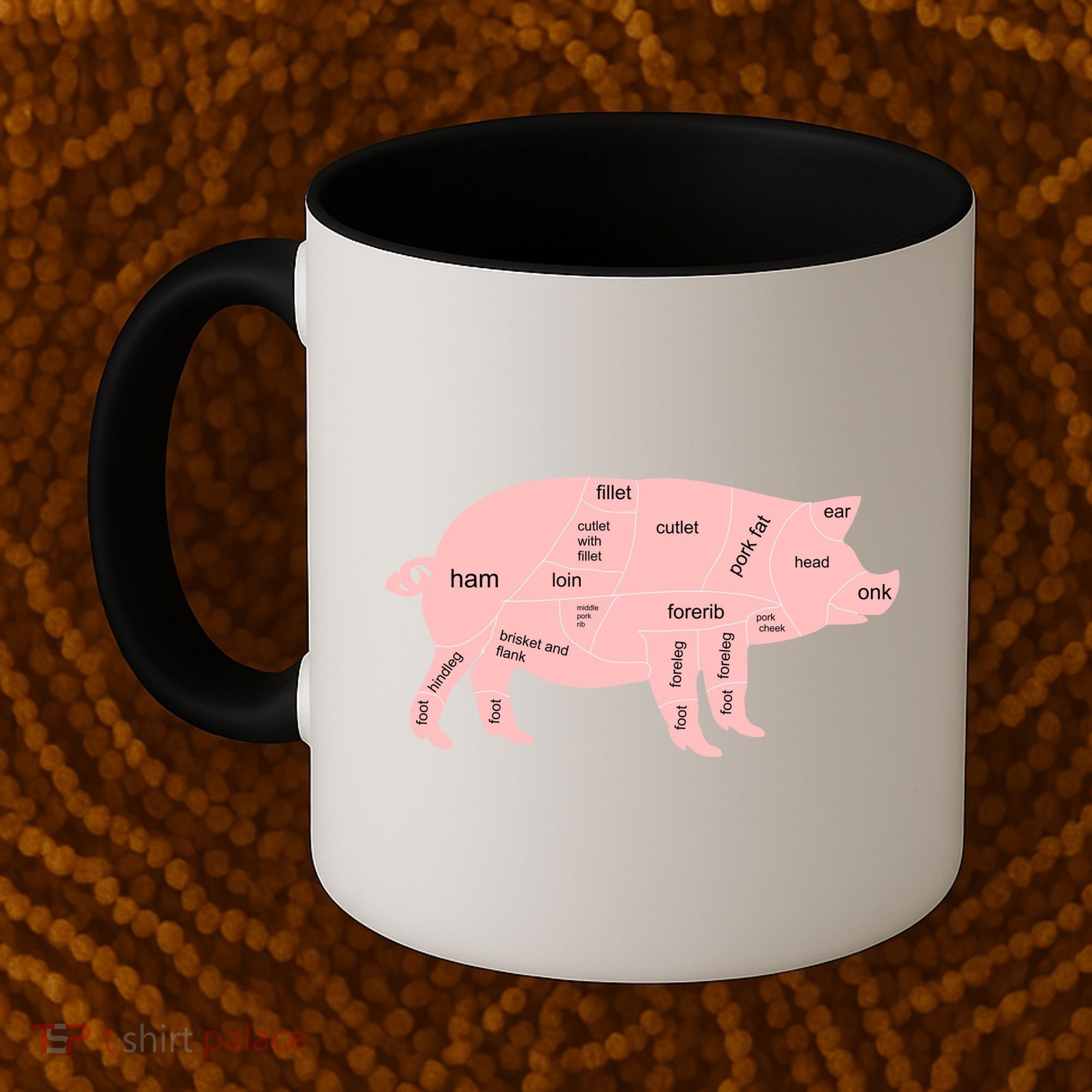 Pig Pork Bacon Chart Coffee Mug