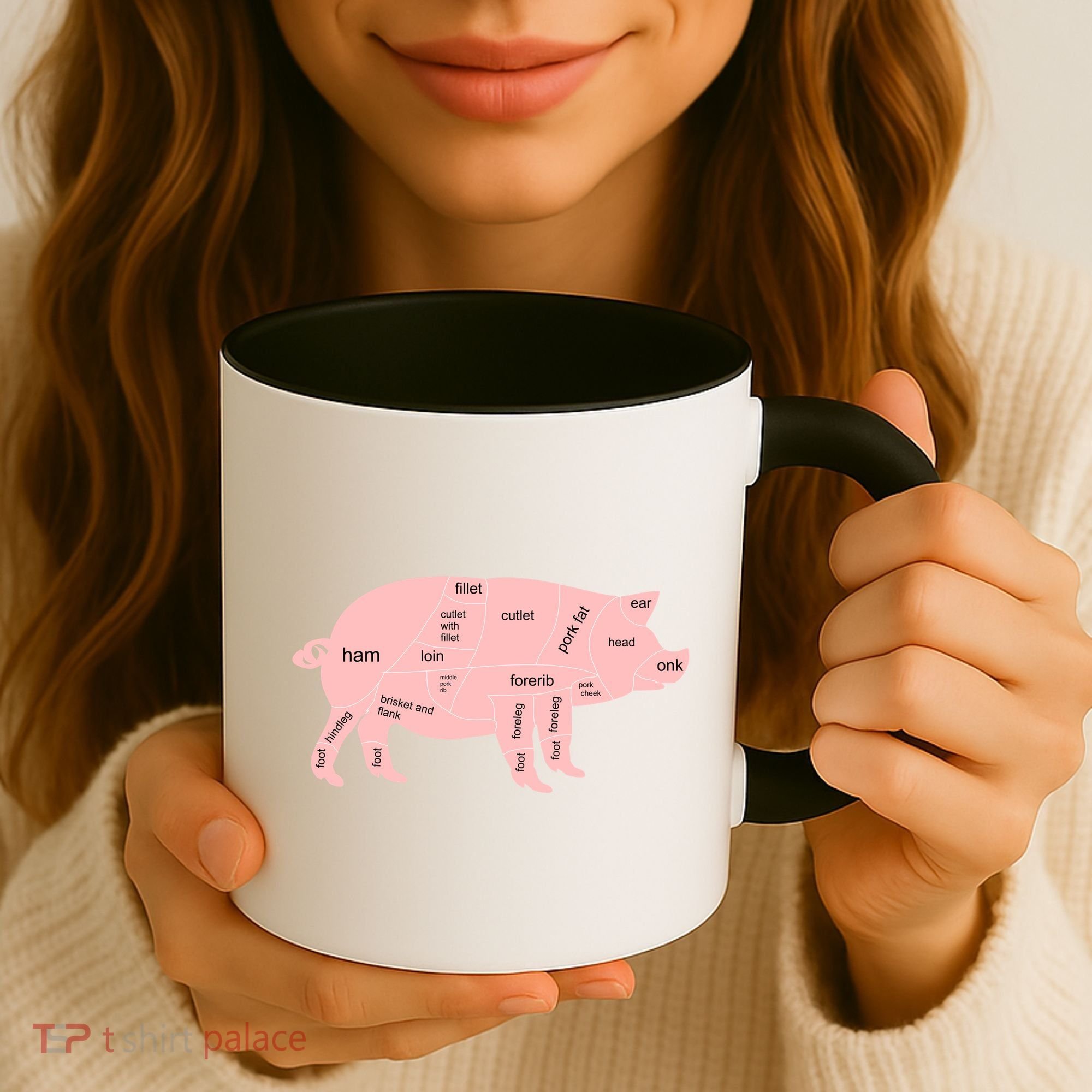 Pig Pork Bacon Chart Coffee Mug