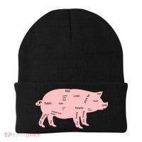 Pig Pork Bacon Chart Beanie thumb 0