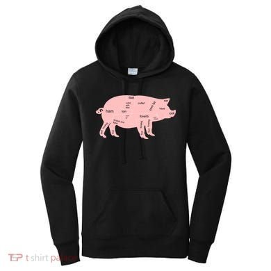 Pig Pork Bacon Chart Women's Hoodie