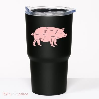 Pig Pork Bacon Chart Tumbler