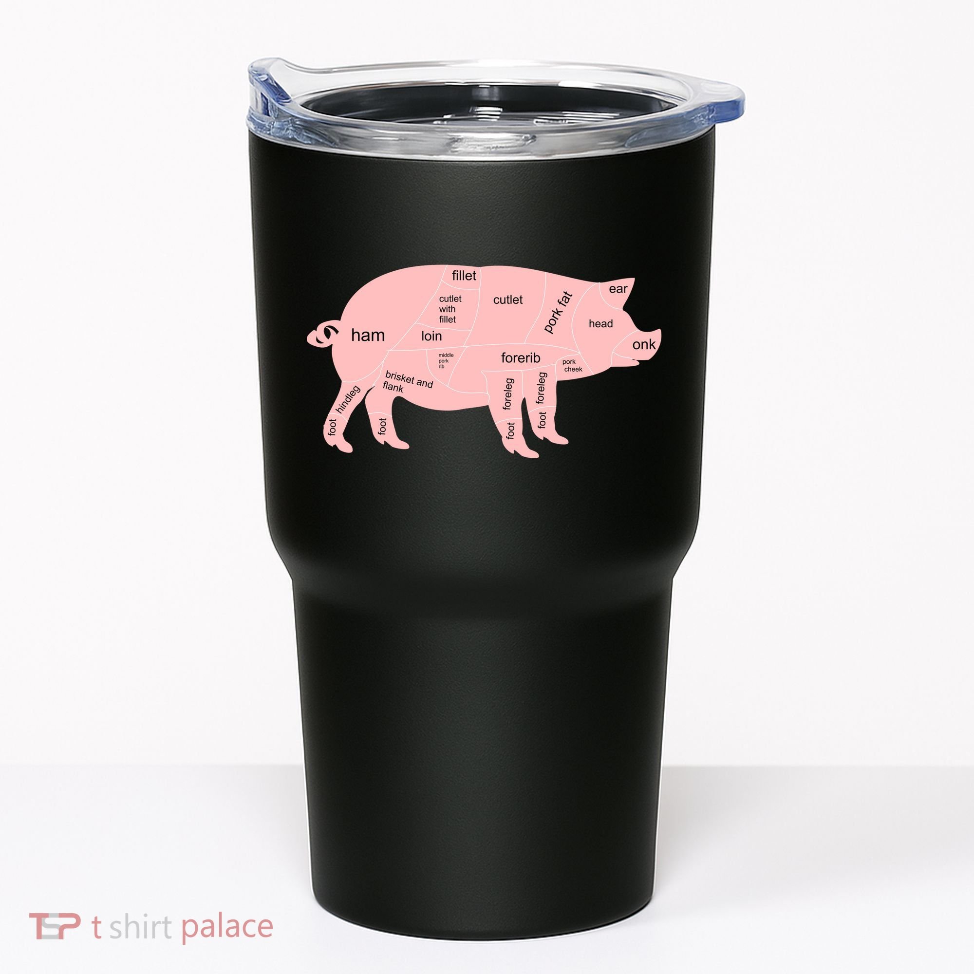 Pig Pork Bacon Chart Tumbler