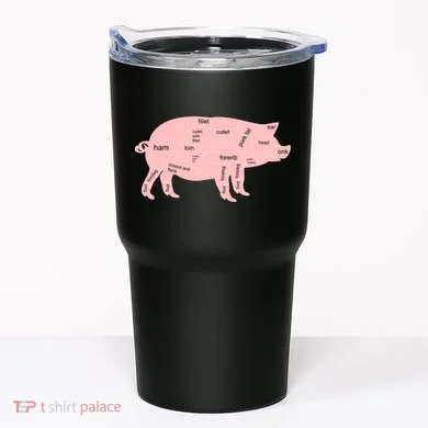 Pig Pork Bacon Chart Tumbler
