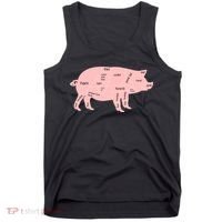 Pig Pork Bacon Chart Tank Top thumb 0