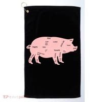 Pig Pork Bacon Chart Golf Towel thumb 0