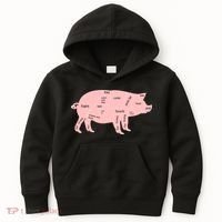 Pig Pork Bacon Chart Kids Hoodie thumb 0