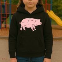 Pig Pork Bacon Chart Kids Hoodie thumb 3