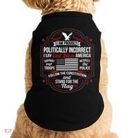 Politically Incorrect God Bless America Conservative Doggie Tank thumb 0