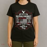 Politically Incorrect God Bless America Conservative T-Shirt thumb 4