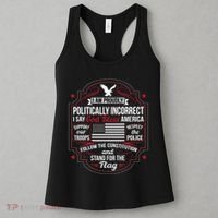 Politically Incorrect God Bless America Conservative Women's Tank Top thumb 3