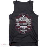 Politically Incorrect God Bless America Conservative Tank Top thumb 0
