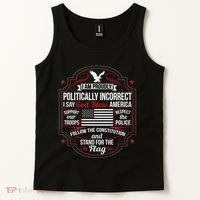 Politically Incorrect God Bless America Conservative Tank Top thumb 2