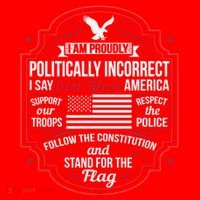 Politically Incorrect God Bless America Conservative Santa Hat thumb 1