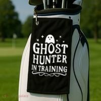 Paranormal Investigator Ghost Hunter In Training Golf Towel thumb 2