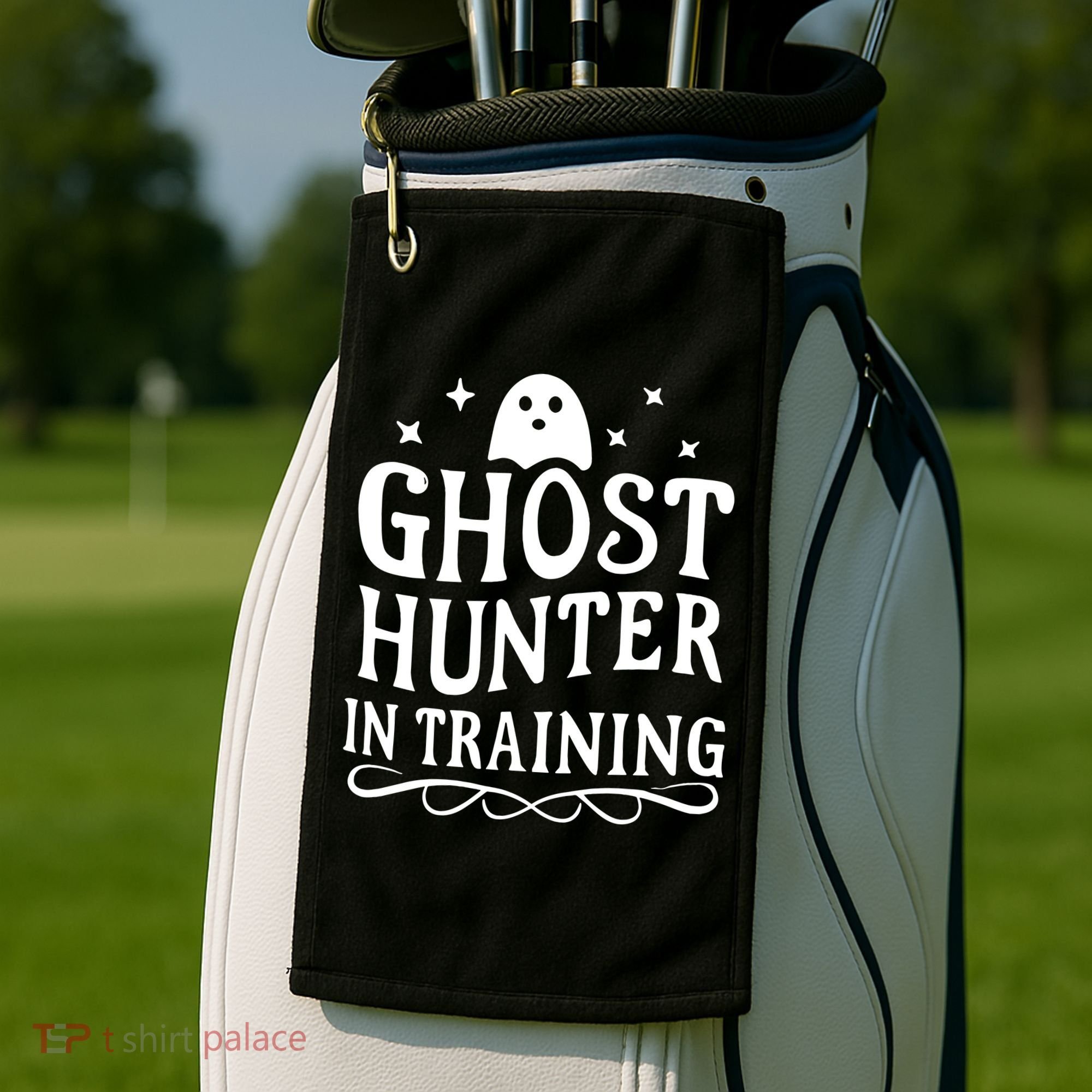 Paranormal Investigator Ghost Hunter In Training Golf Towel