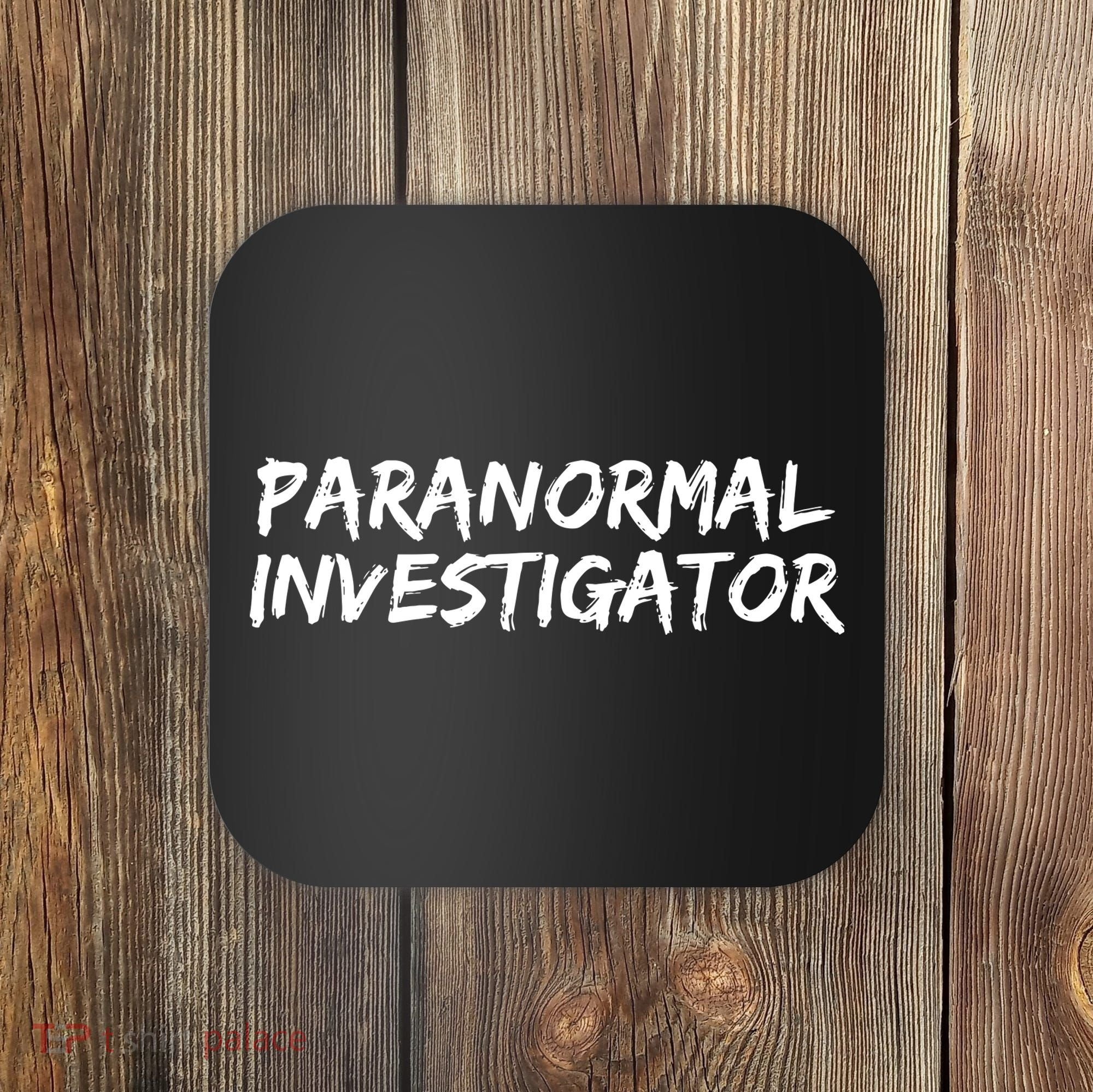 Paranormal Investigator Ghost Hunting Evp Halloween Coaster