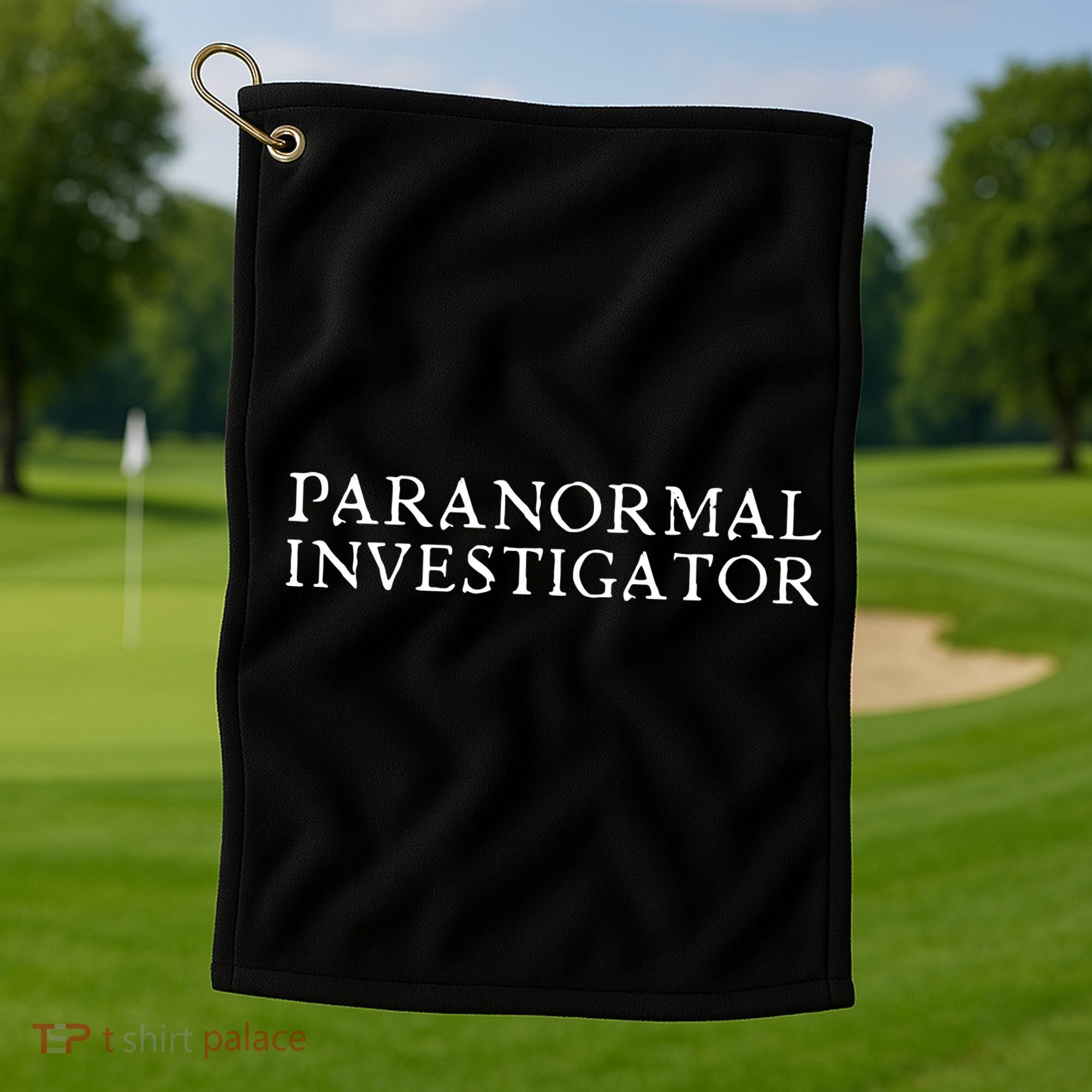 Paranormal Investigator Ghost Hunter Evp Halloween Golf Towel