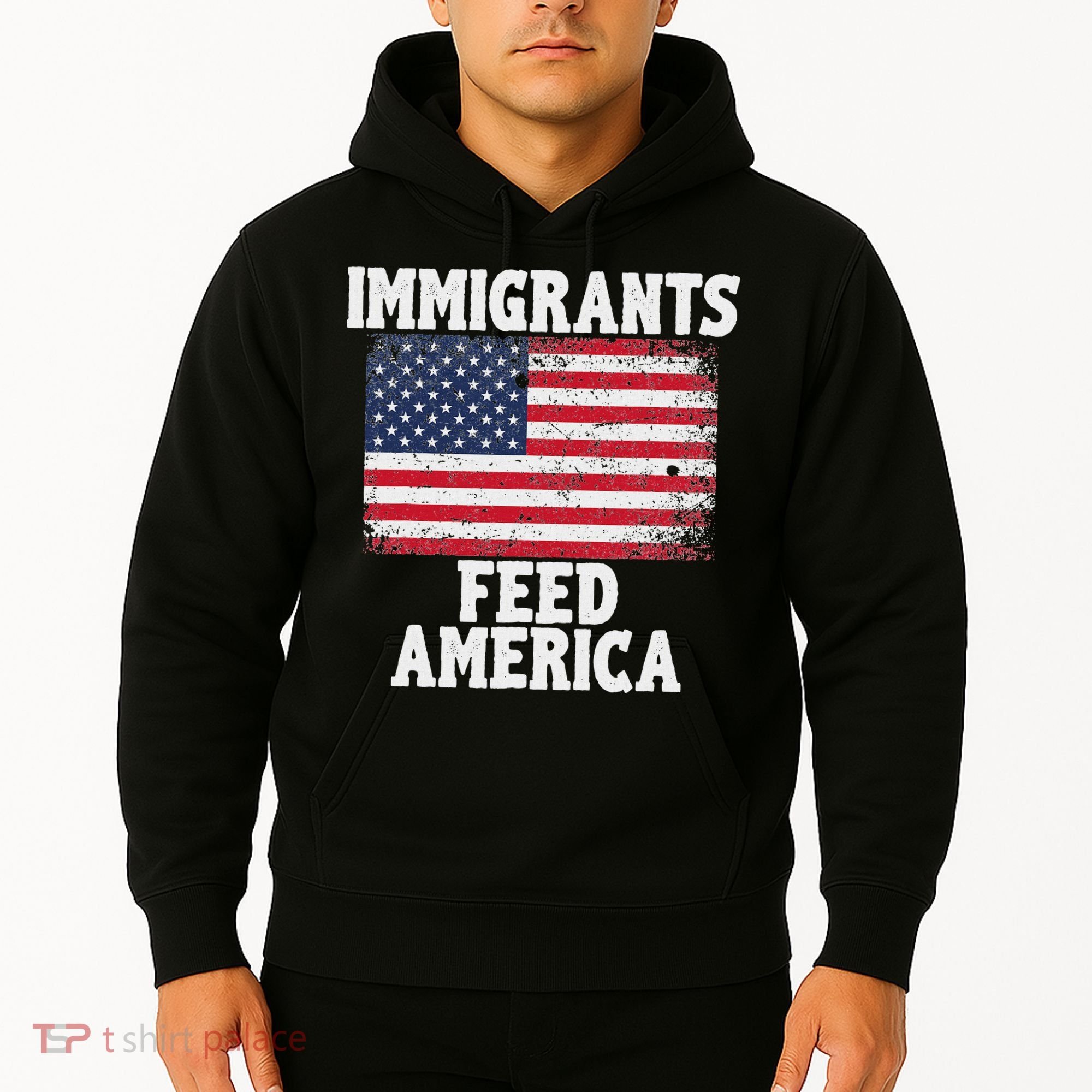 Pro Immigration Gift Immigrants Feed America Hoodie