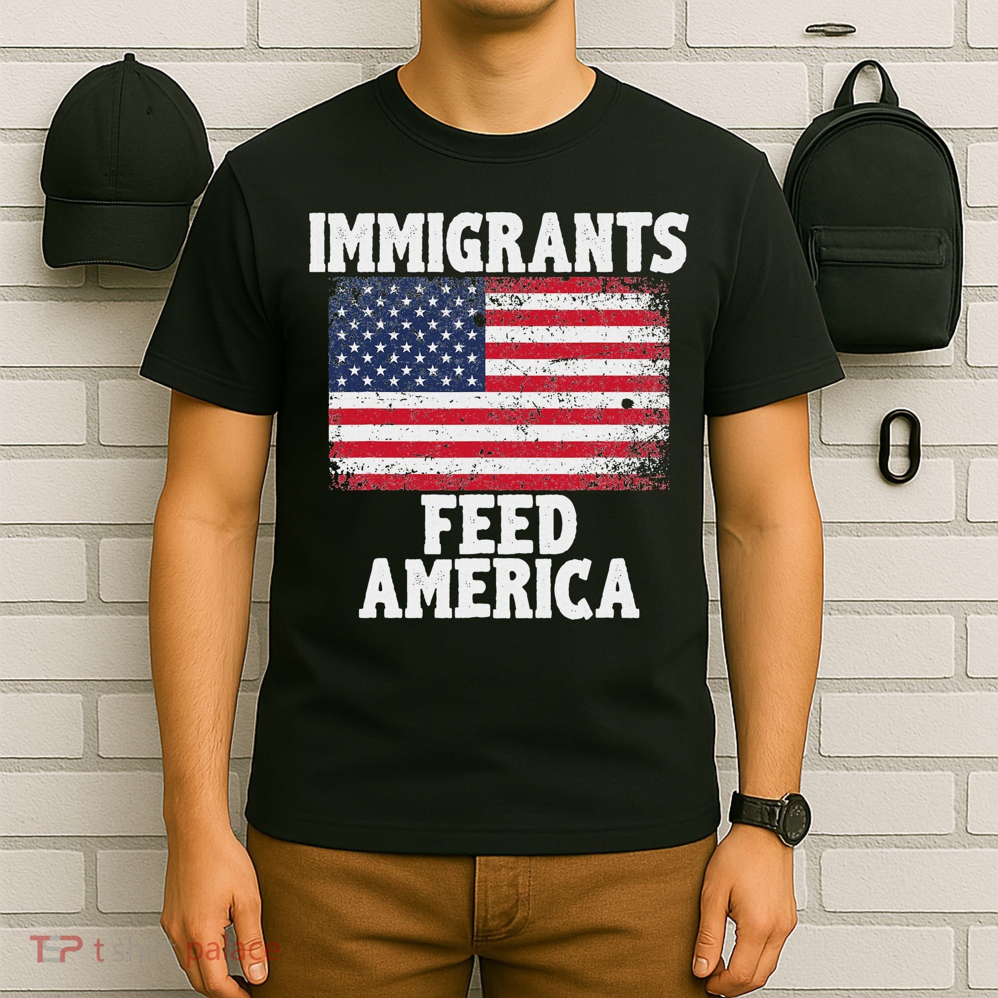 Pro Immigration Gift Immigrants Feed America T-Shirt