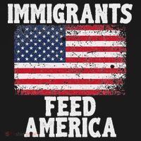 Pro Immigration Gift Immigrants Feed America Bucket Hat thumb 4
