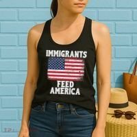 Pro Immigration Gift Immigrants Feed America Women's Tank Top thumb 2