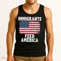 Pro Immigration Gift Immigrants Feed America Tank Top thumb 3