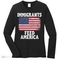 Pro Immigration Gift Immigrants Feed America Women's Long Sleeve Shirt thumb 0