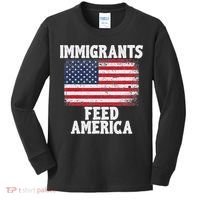 Pro Immigration Gift Immigrants Feed America Kids Long Sleeve Shirt thumb 0