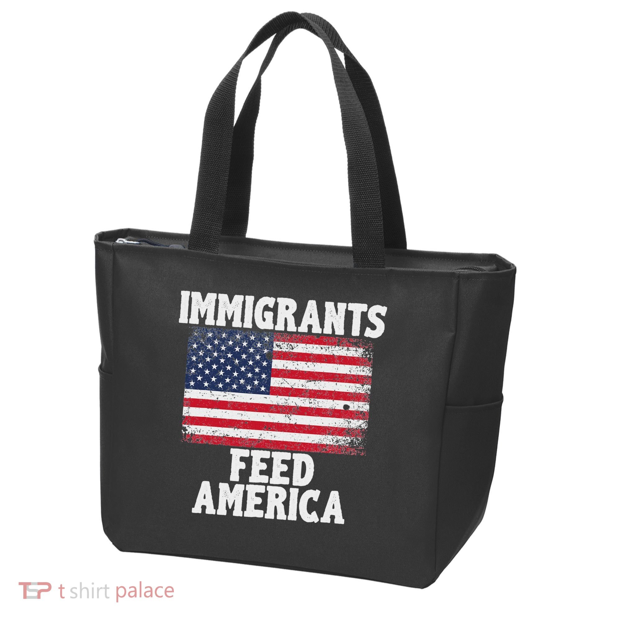 Pro Immigration Gift Immigrants Feed America Tote Bag