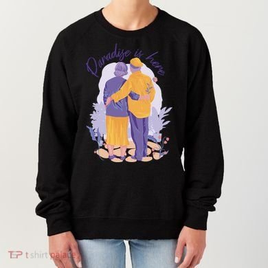 Paradise Is Here Alder Couple Women's Sweatshirt