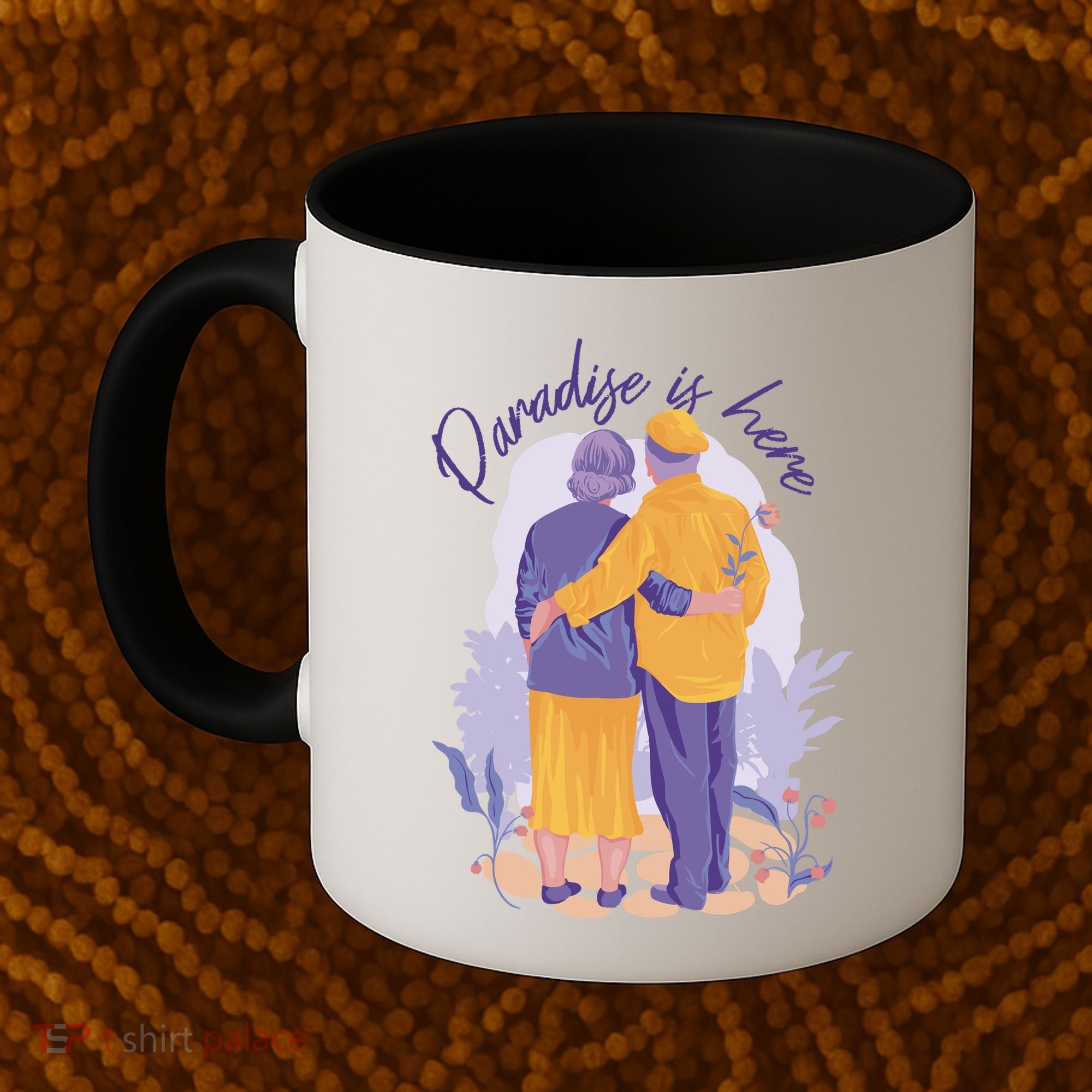 Paradise Is Here Alder Couple Coffee Mug