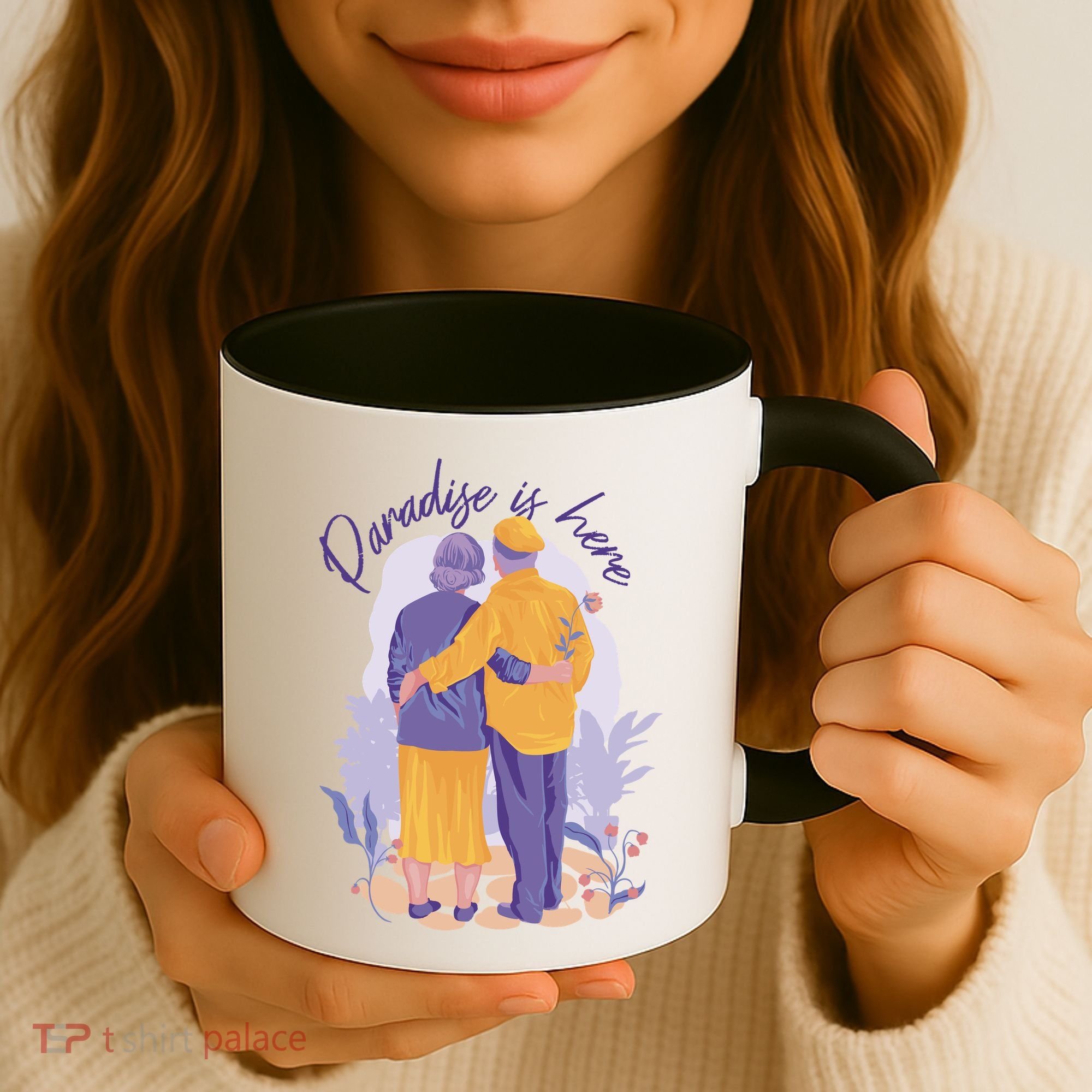 Paradise Is Here Alder Couple Coffee Mug