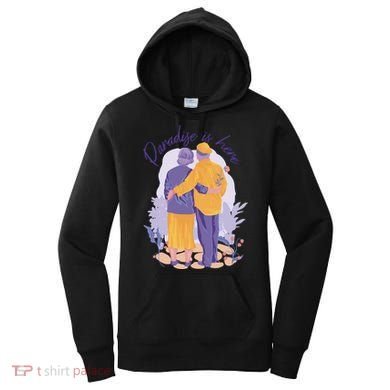 Paradise Is Here Alder Couple Women's Hoodie