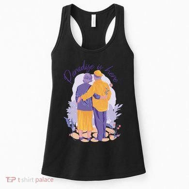 Paradise Is Here Alder Couple Women's Tank Top