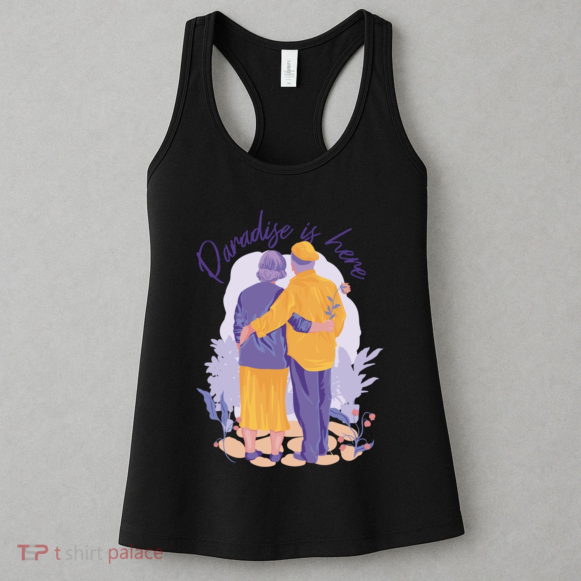 Paradise Is Here Alder Couple Women's Tank Top