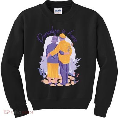 Paradise Is Here Alder Couple Kids Sweatshirt