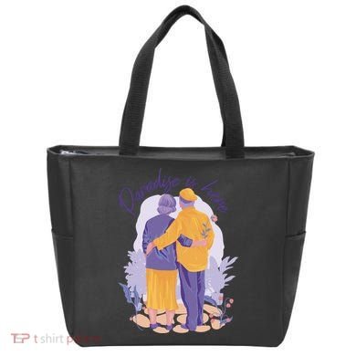 Paradise Is Here Alder Couple Tote Bag