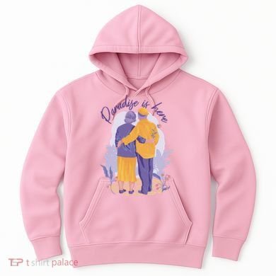 Paradise Is Here Alder Couple Hoodie