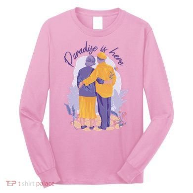 Paradise Is Here Alder Couple Long Sleeve Shirt