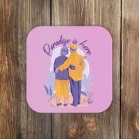 Paradise Is Here Alder Couple Coaster thumb 0