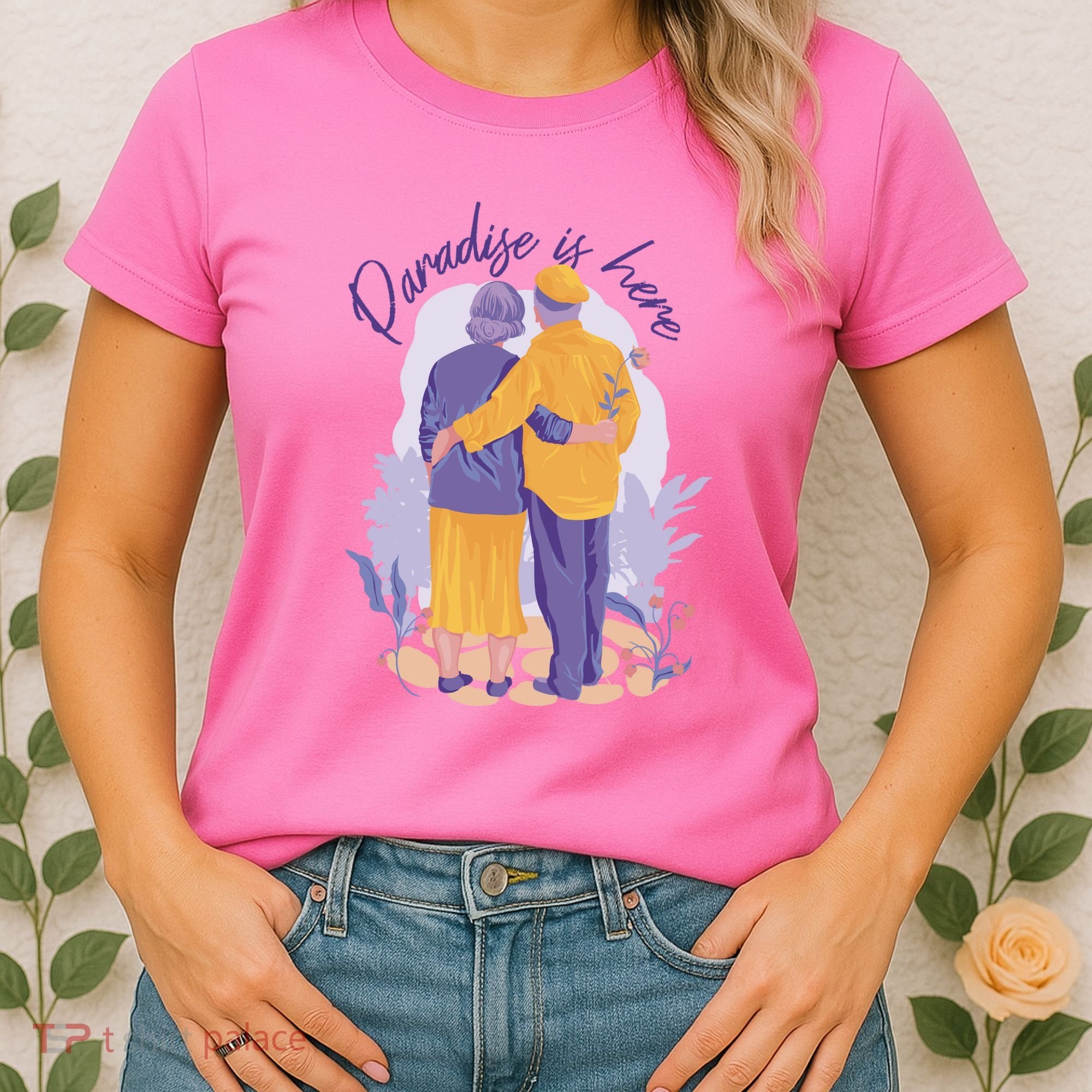 Paradise Is Here Alder Couple Women's T-Shirt