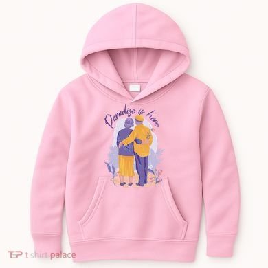 Paradise Is Here Alder Couple Kids Hoodie